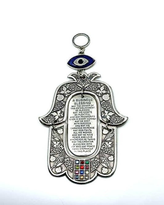 Hamsa with blessing for the business