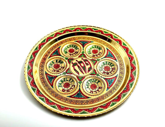 Passover Seder plate,Handmade from copper