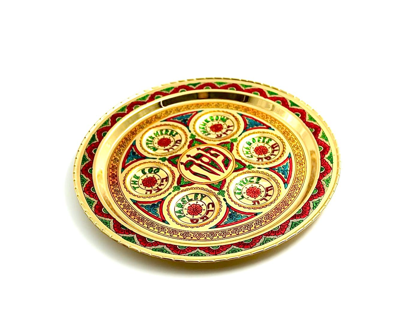 Passover Seder plate,Handmade from copper