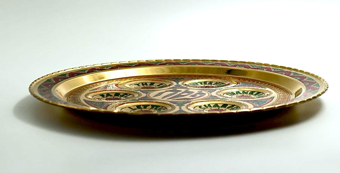 Passover Seder plate,Handmade from copper