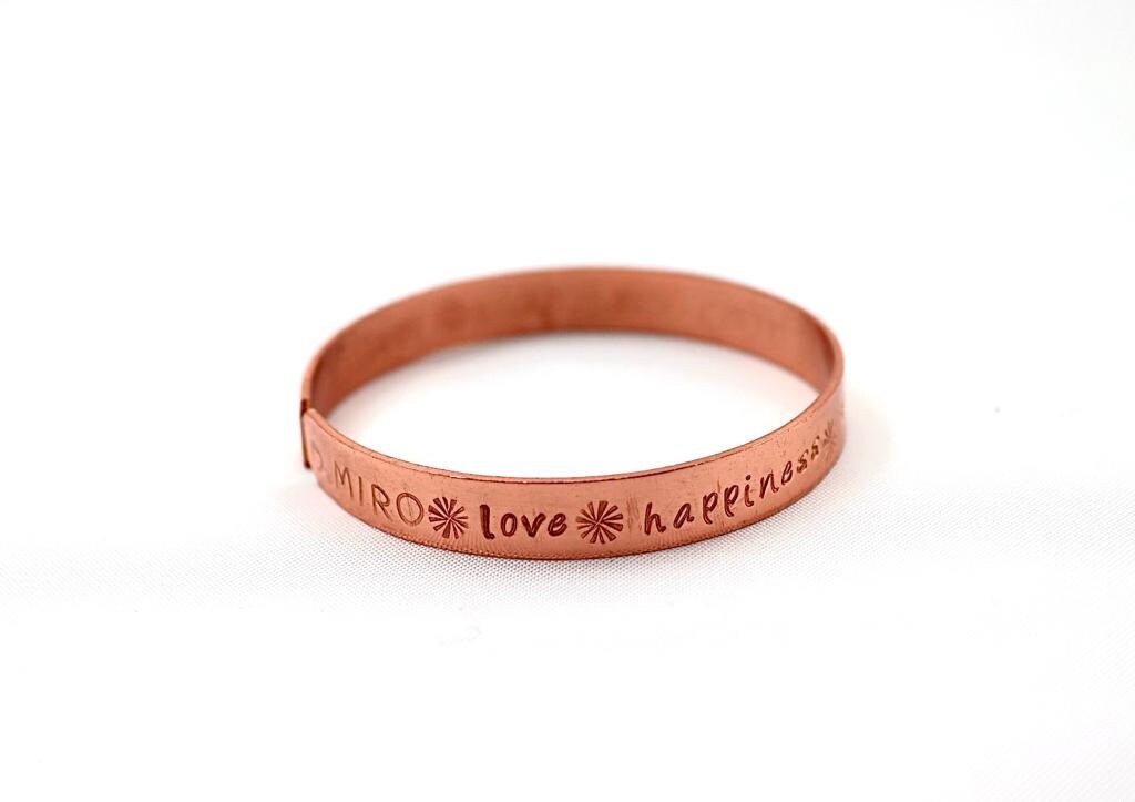 copper bracelet with sever blessings