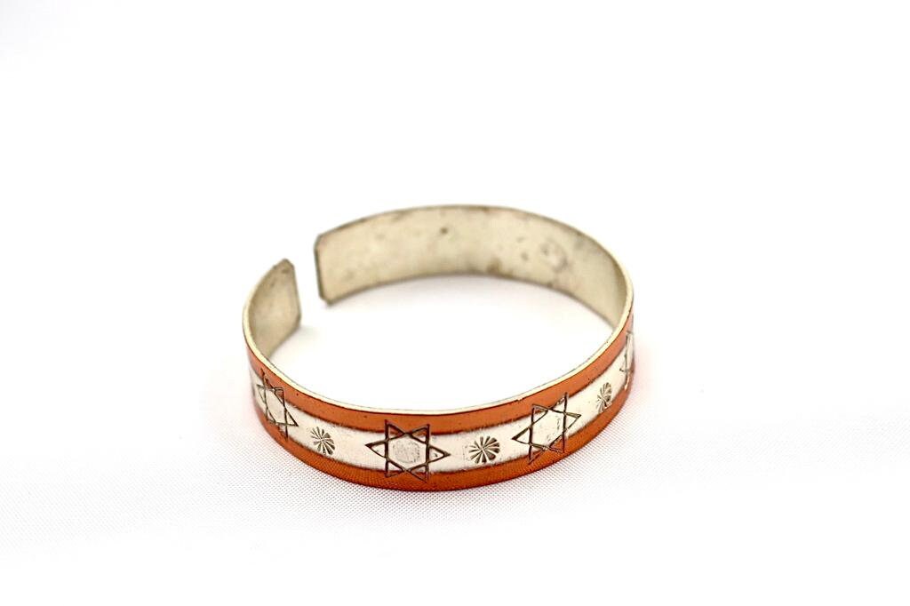 copper bracelet with David Star