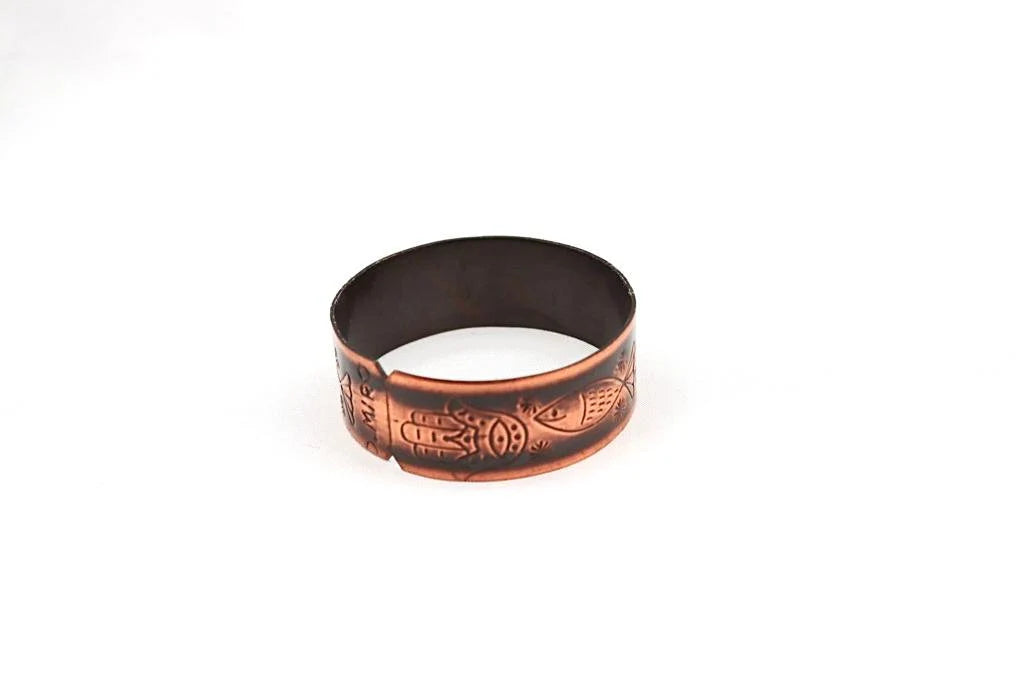 copper bracelet with fish