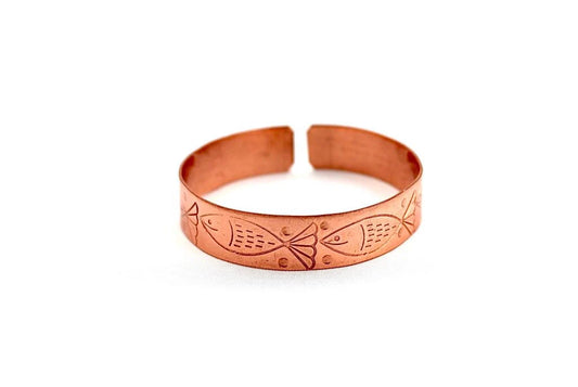 copper bracelet with Fish