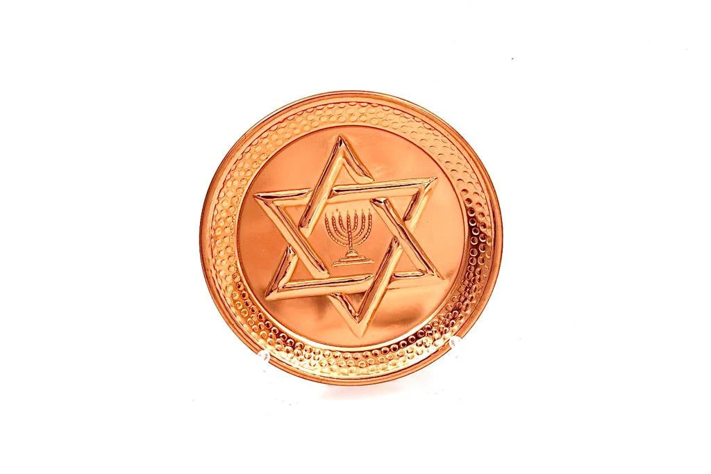 copper plate with the  "Star of David"