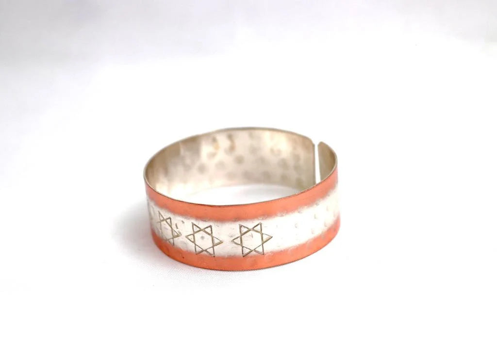 copper bracelet with David star