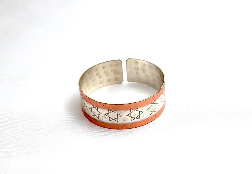 copper bracelet with David star