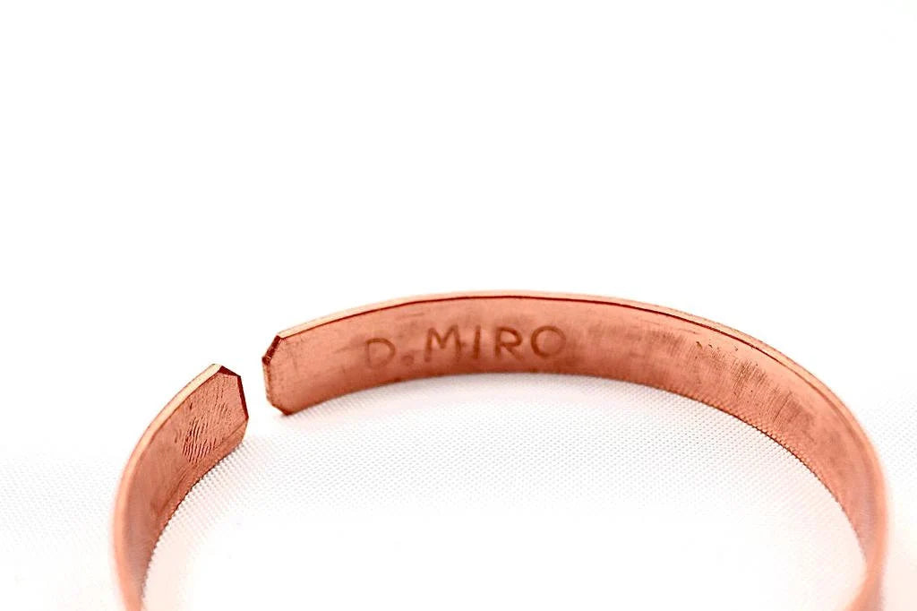 Copper bracelet with the seven blessings