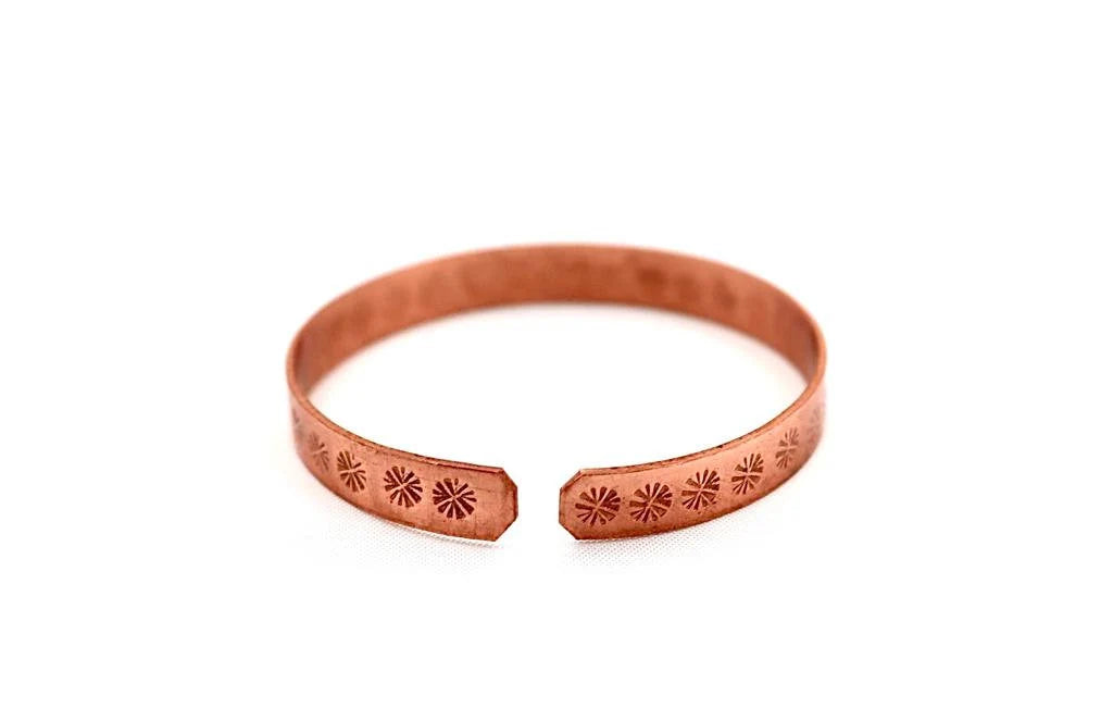 copper bracelet written:״LOVE ״ in Hebrew