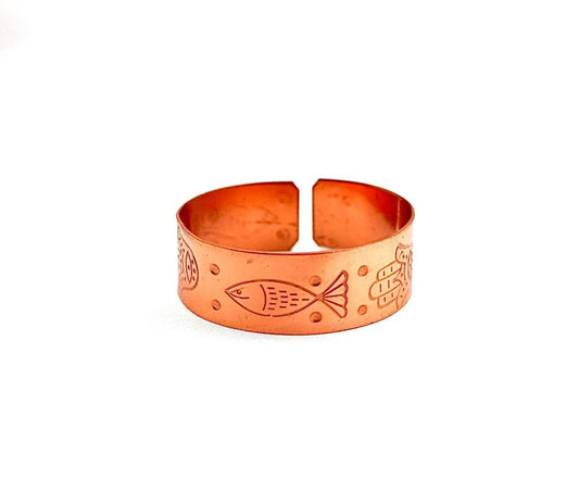 copper bracelet with Fish