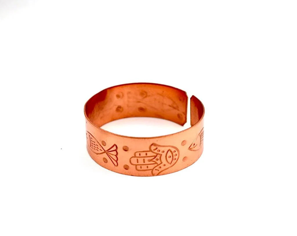 copper bracelet with Fish