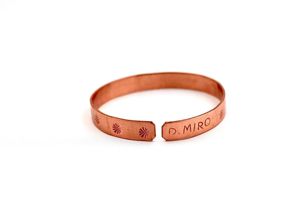 copper braceletwith the inscription " The LORD shall keep thee from all evil; He shall keep thy soul." in Hebrew