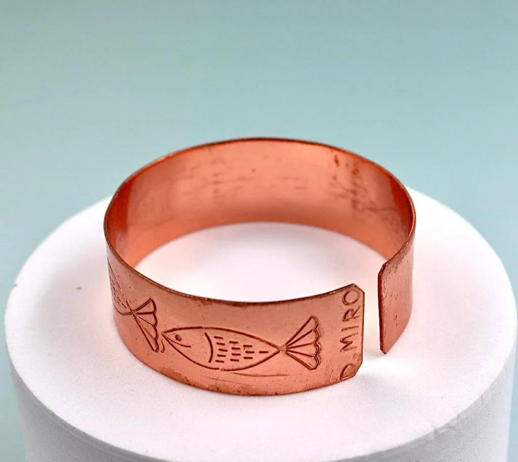 copper bracelet with Fish