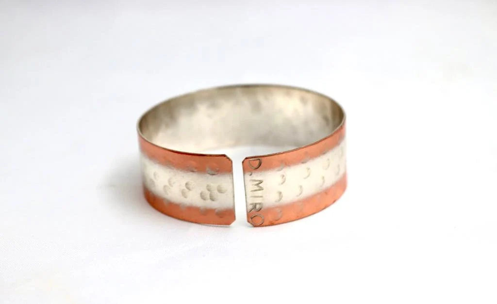 copper bracelet with David star