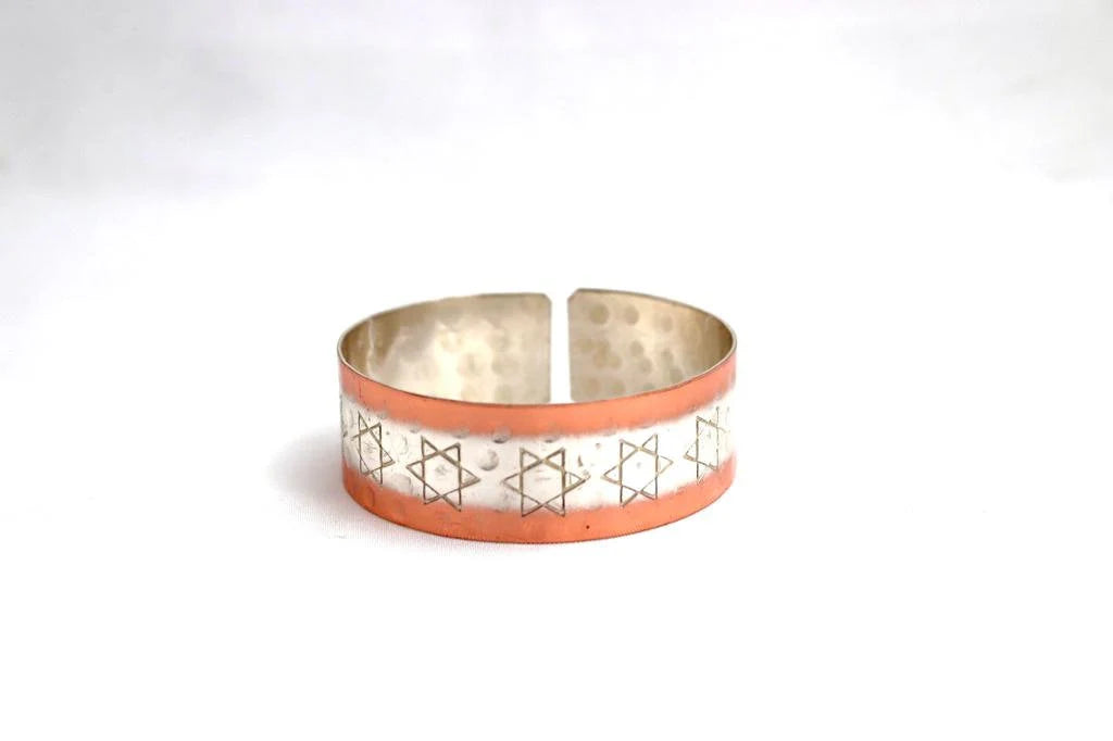 copper bracelet with David star