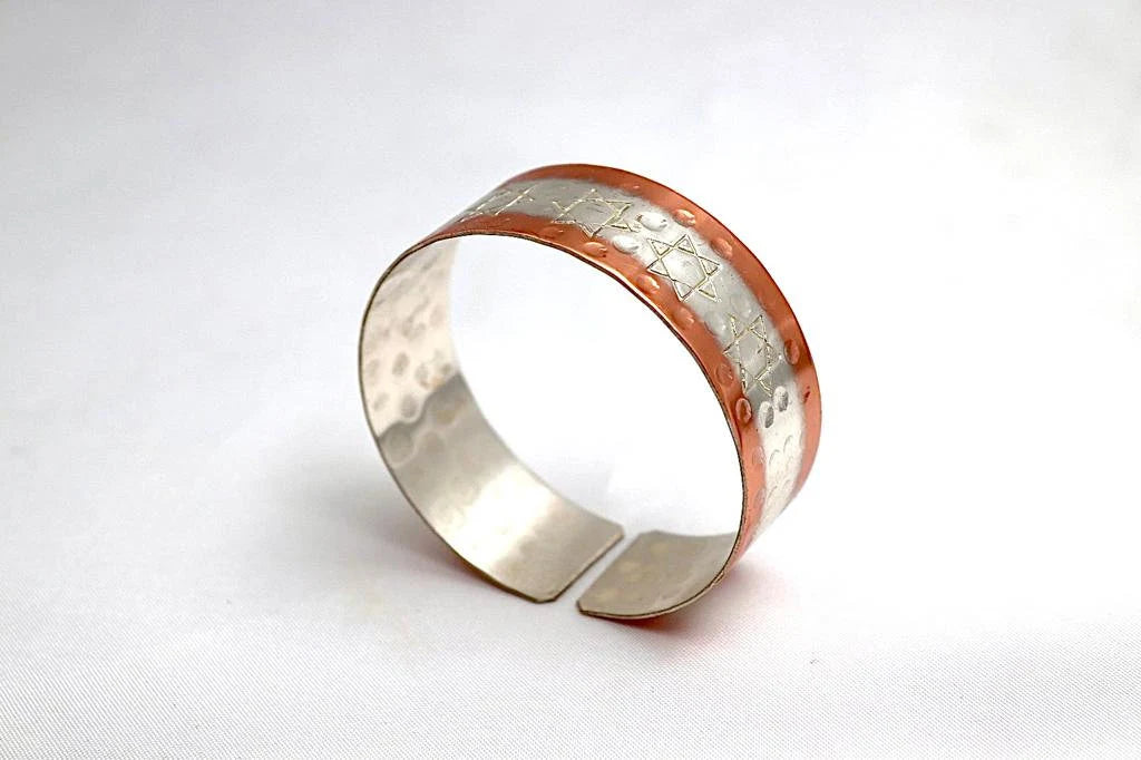 copper bracelet with David star