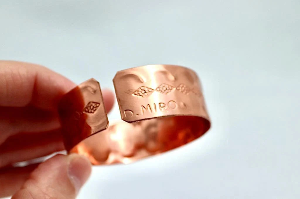 copper bracelet with Shema Israel