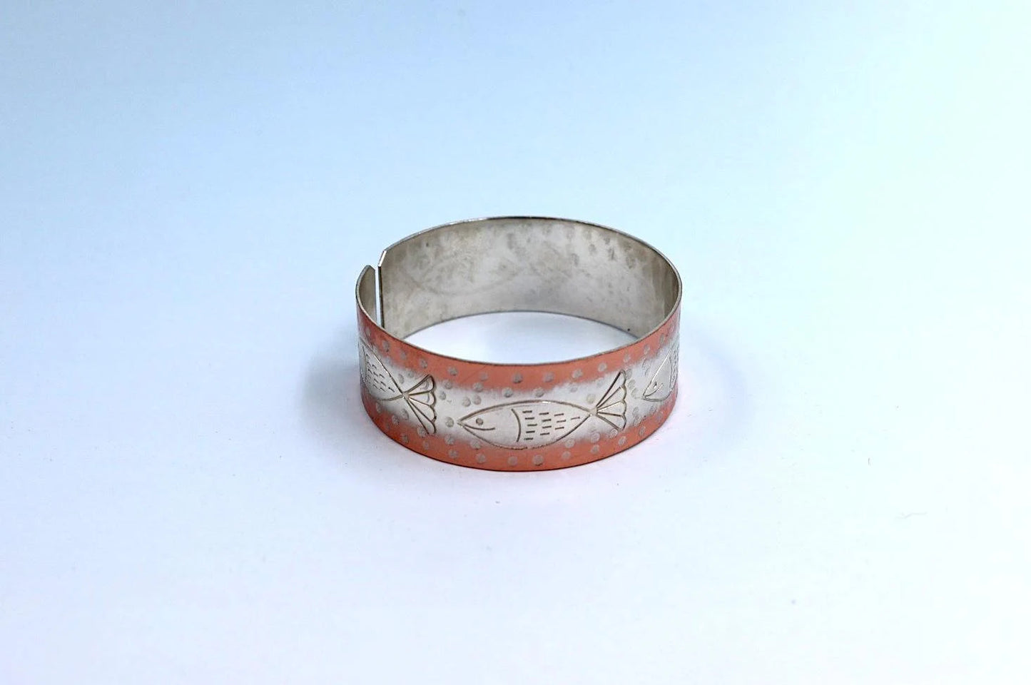 copper bracelet with Fish