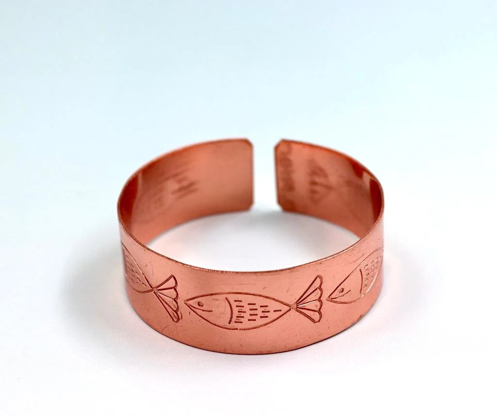 copper bracelet with Fish