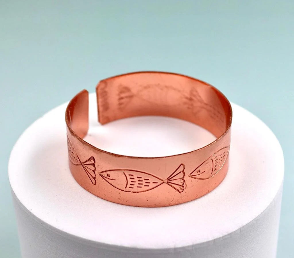 copper bracelet with Fish