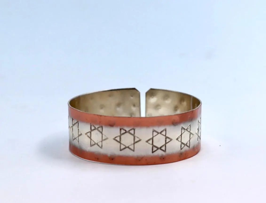 copper bracelet with David star