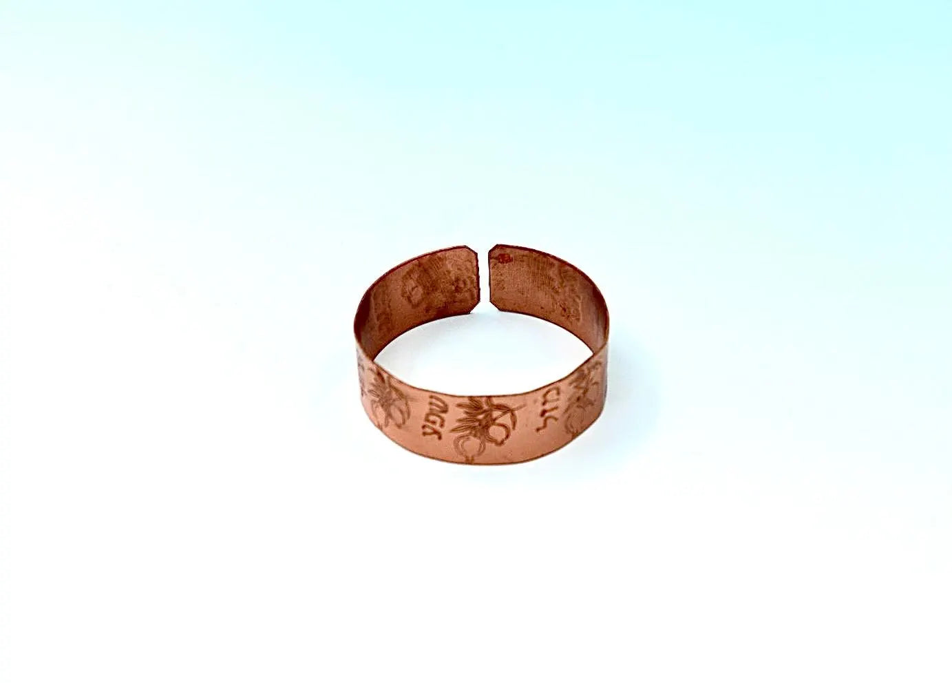 copper bracelet pomegranate with blessing