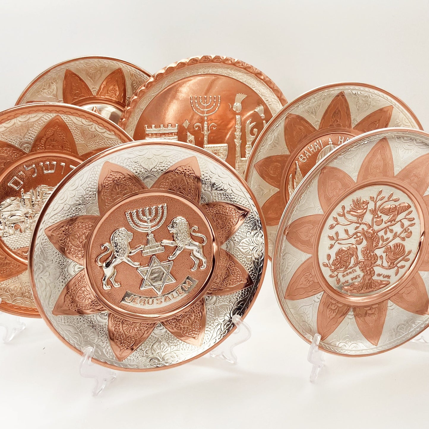 copper artwork mixed with silver 20cm