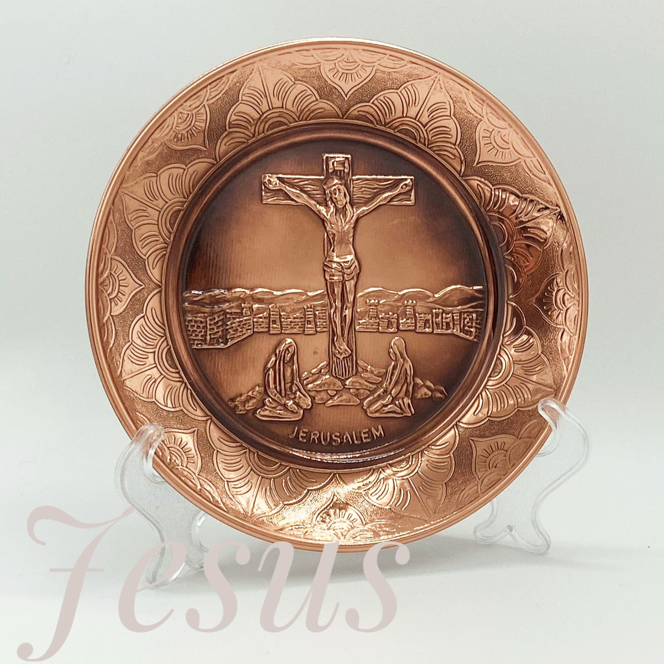 copper artwork with oxidation 16cm