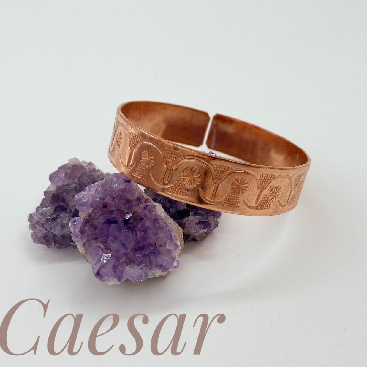 Hand made copper bracelet with unique design