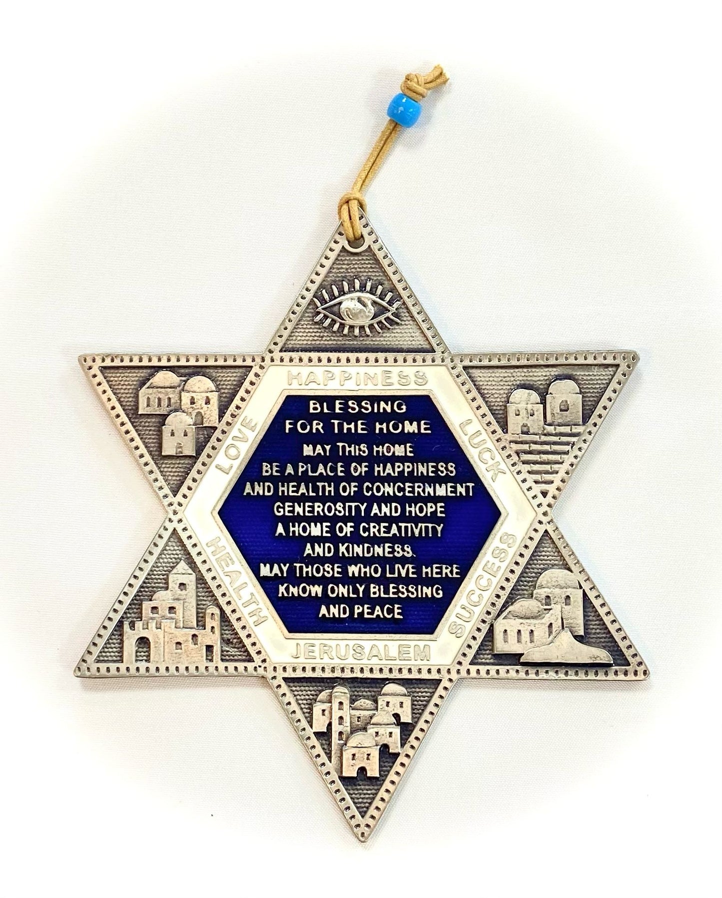 Star of David with blessing for the home