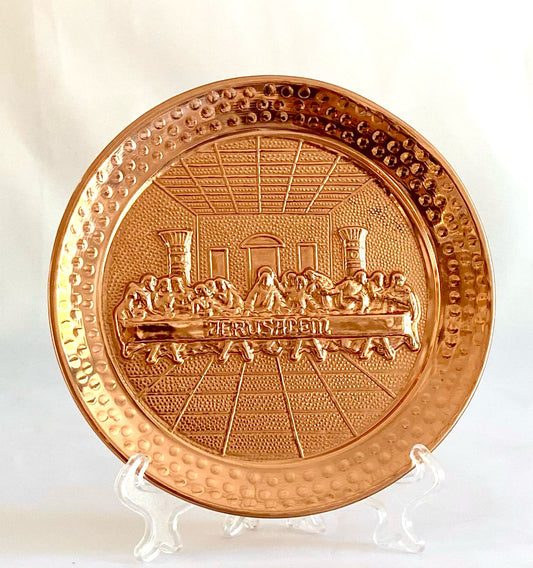 copper artwork " last supper"