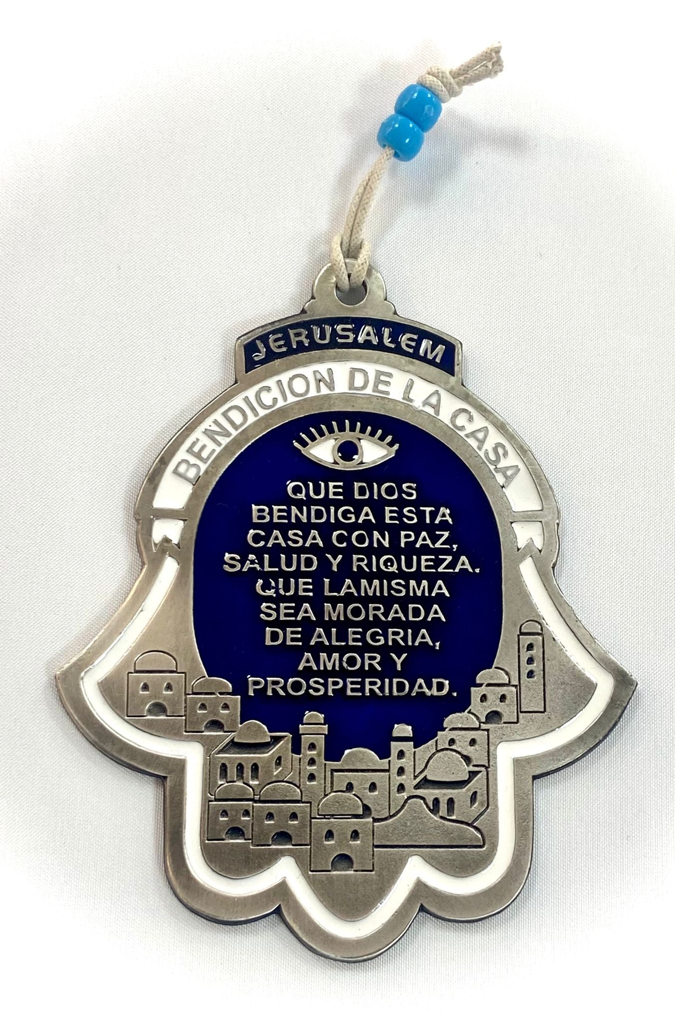 hamsa with blessing for the home in Spanish